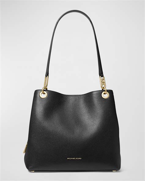 are michael kors bags leather|leather tote bag michael kors.